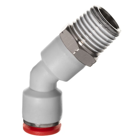 Usa Industrials Push to Connect Fitting-PBT-Male 45 Degree Elbow-5/32" OD x 1/8" MNPT ZUSA-PTC-PBT-401